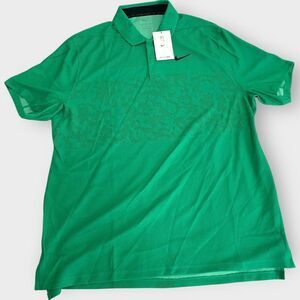 Nike Dri-FIT ADV Tiger Woods Mens Golf Polo Stadium Green DR5327-324 size L New